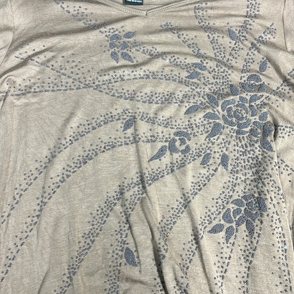 Brown? Half sleeve with sequins by Carole Little - Picture 2 of 3